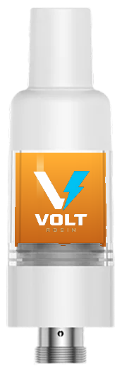 VOLT 1g live rosin 510-thread cartridge with white ceramic mouthpiece
