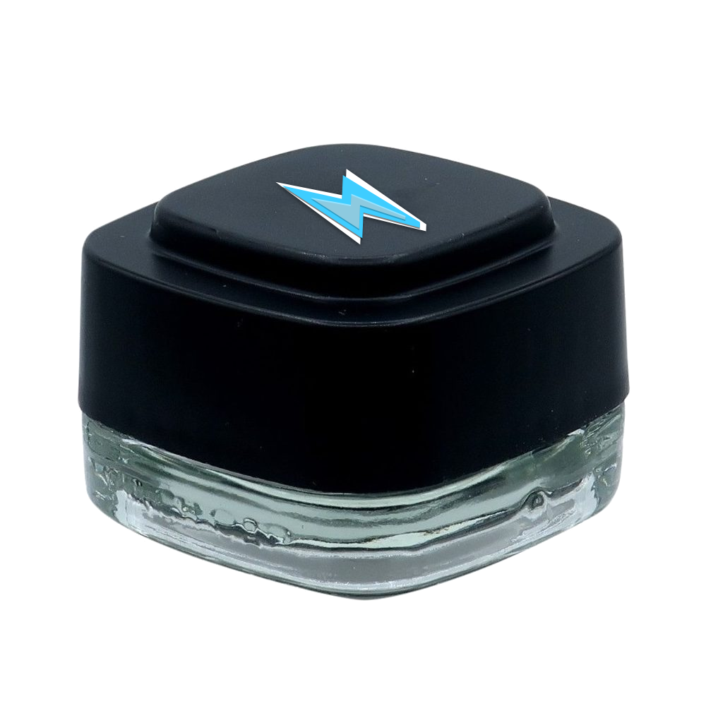VOLT Jarred Rosin glass jar with cyan bolt logo on lid